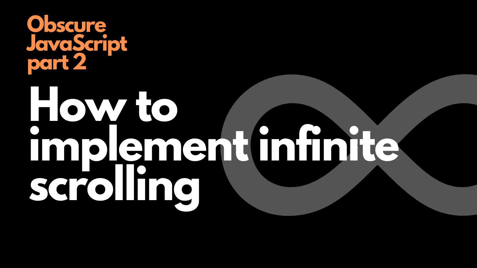 Intersection Observer | Creating infinite scroll in your web application