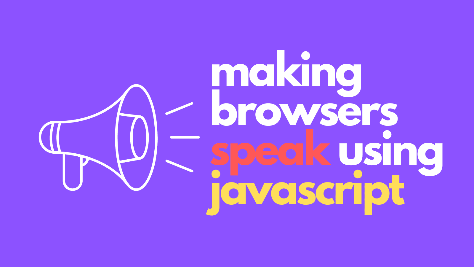 Making browsers speak entered text using javascript